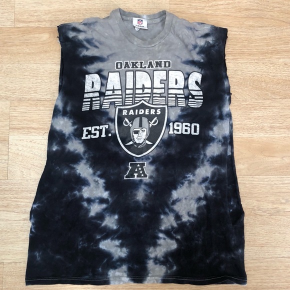 oakland raiders muscle shirt